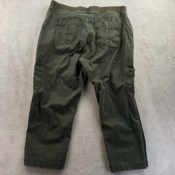 Lee Womens Cargo Pants Size 18W Green Relaxed Fit 1889 Outdoors Casual Classic - Picture 13 of 13